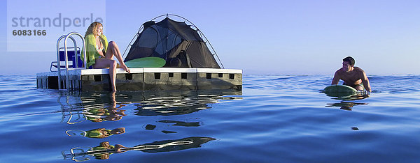 Plattform  Ozean  fließen  camping