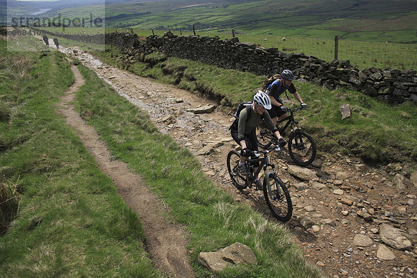 Berg  Felsen  Weg  Fahrrad  Rad  vorwärts  Yorkshire and the Humber  England