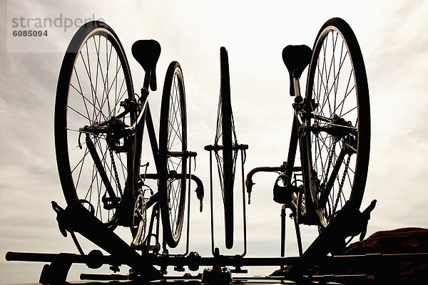 Auto  Reise  Silhouette  Fernverkehrsstraße  hoch  oben  2  Fahrrad  Rad