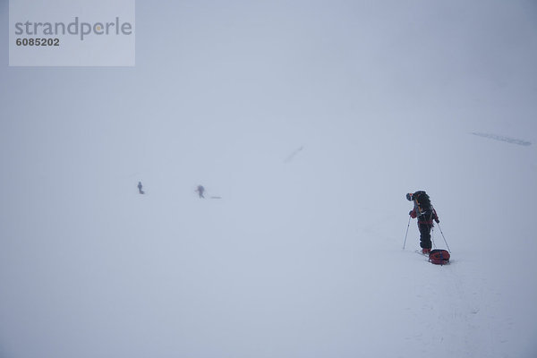 Nebel  Ski  3  Denali Nationalpark  Alaska