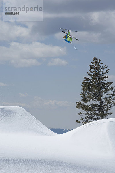 Skifahrer  springen  schlagen  Wyoming