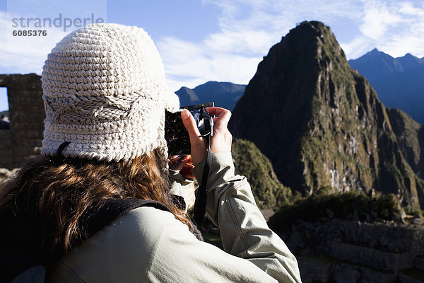 Jugendlicher  Fotografie  nehmen  Tal  Ruine  Heiligkeit  antik  Peru