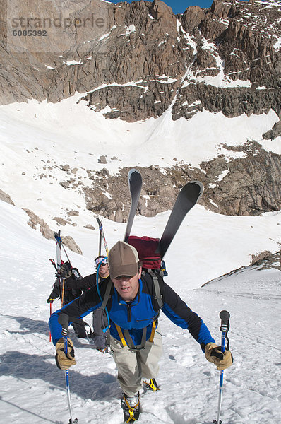 Berg  Felsen  nähern  unbewohnte  entlegene Gegend  Ski  3  Colorado