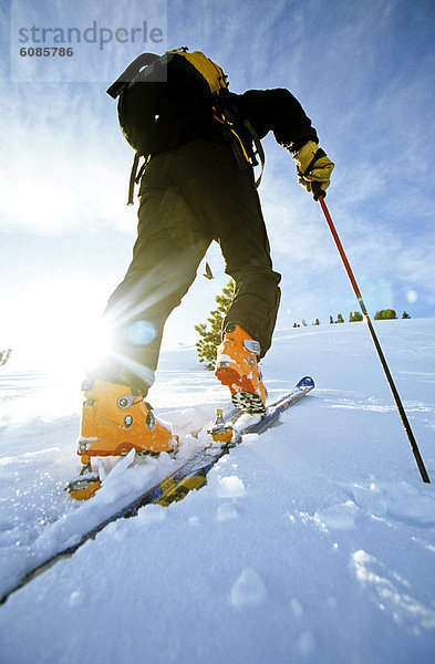 Skifahrer  Ehrfurcht  Skisport  Klettern  Wyoming