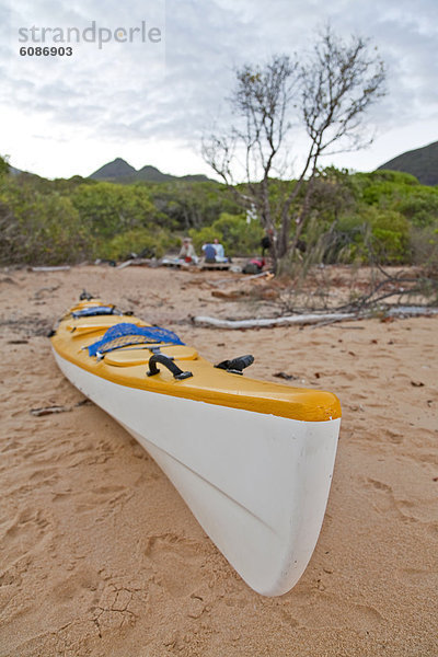 Strand sinken Australien Bucht Queensland Riff Seekajak