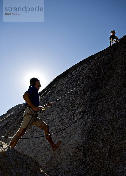 Felsbrocken  Mann  führen  jung  Klettern  Kalifornien