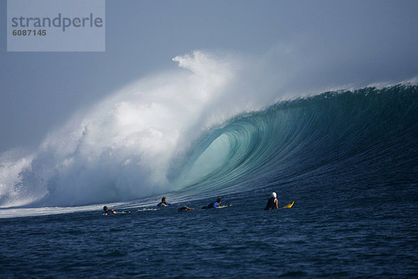 Kitesurfer  groß  großes  großer  große  großen  sehen  Landschaft  Indonesien  Java  Wasserwelle  Welle