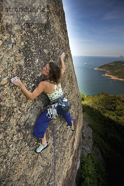 Frau  Brasilien  klettern