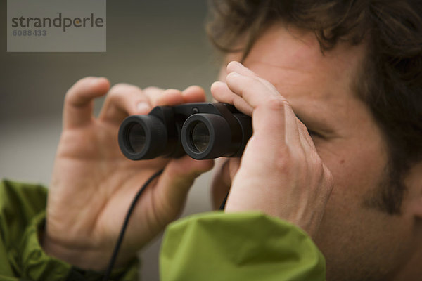 benutzen  Mann  Küste  Desorientiert  Fernglas  Kalifornien