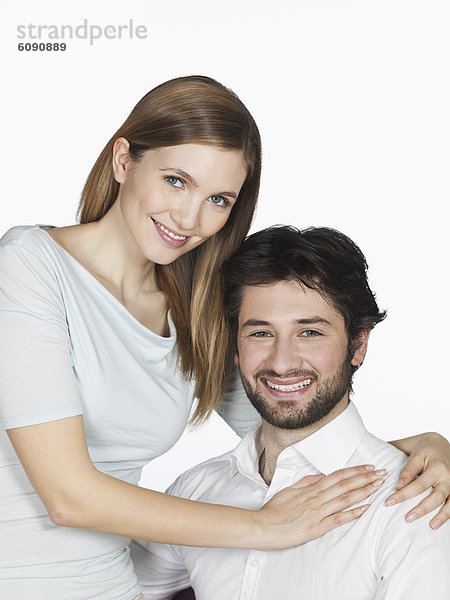Junges Paar lächelnd  Portrait