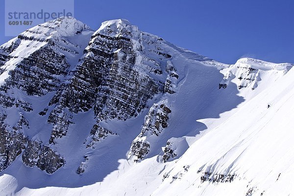 Mann  Ski  Linie  steil  Wyoming