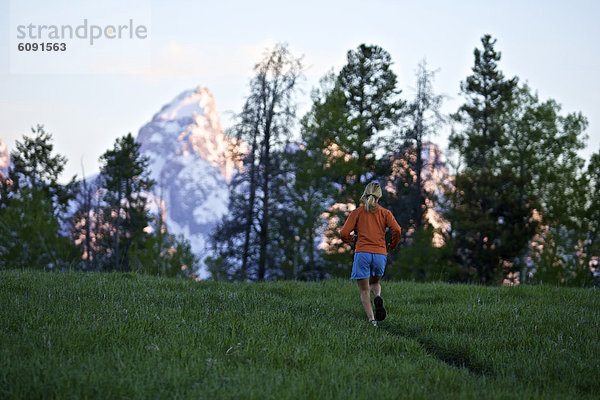 Frau  folgen  rennen  Wyoming