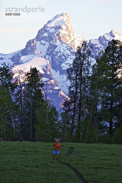 Frau  folgen  rennen  Wyoming