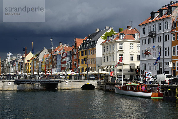 Dänemark  Kopenhagen  Historische Boote in Nyhavn