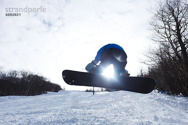 Snowboardfahrer  nehmen  Himmel  Hampshire  neu