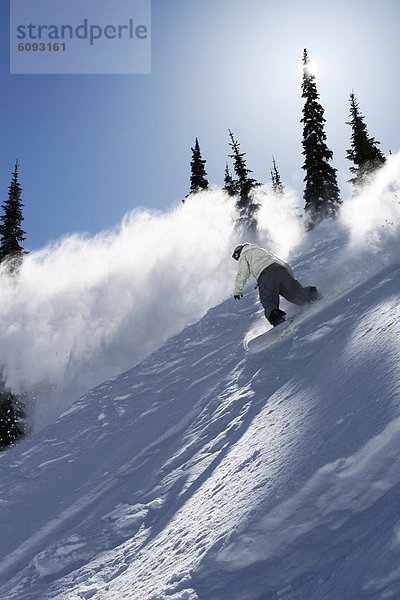 Snowboardfahrer  Gesichtspuder  zerreißen  Idaho