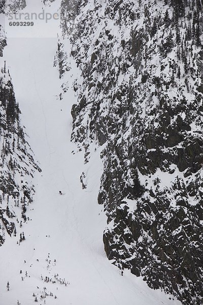Snowboardfahrer  Skifahrer  fahren  mitfahren  Telemark