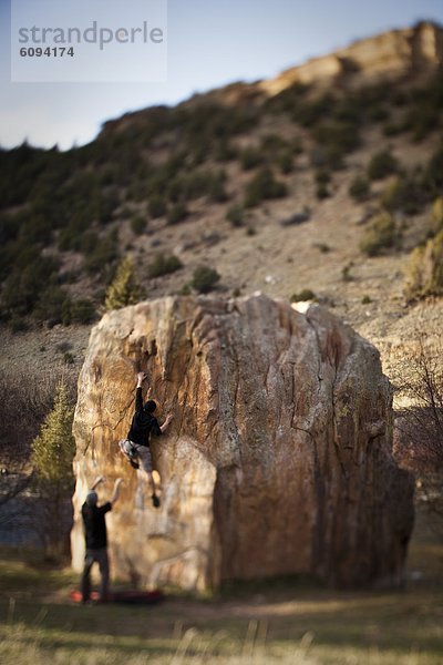Felsbrocken  arbeiten  Problem  Klettern  Freeclimbing  Colorado