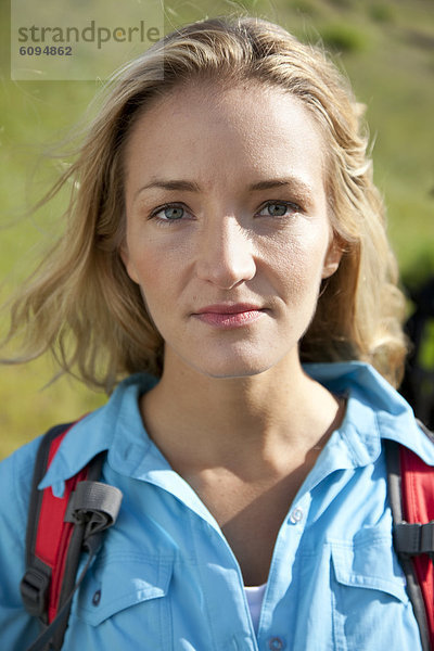 Portrait  Frau  wandern