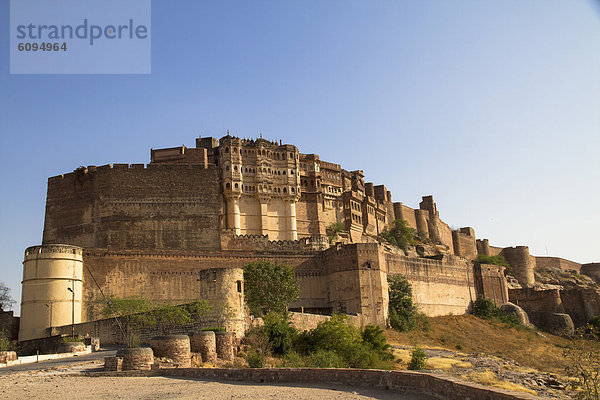 Indien  Rajasthan  Blick auf Jodhpur Fort