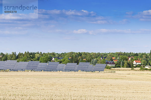 Deutschland  Sachsen  Ansicht der Solarmodule