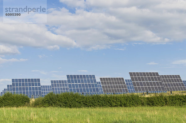 Deutschland  Sachsen  Ansicht der Solarmodule