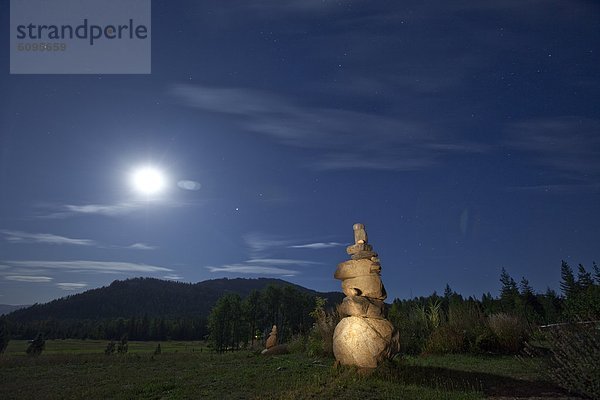 Felsbrocken  Hintergrund  Mond  Steinhaufen  voll  Idaho