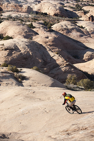 Berg  Mann  folgen  fahren  jung  Slickrock Trail  Moab