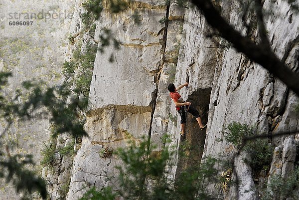 Felsbrocken  aufwärts  Mexiko  Klettern  steil