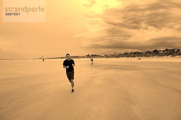 Strand  Himmel  unterhalb  Jogger  Florida