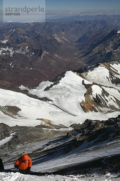 Bergsteiger  Berggipfel  Gipfel  Spitze  Spitzen  Tag  Ehrgeiz  Argentinien  aufwärts