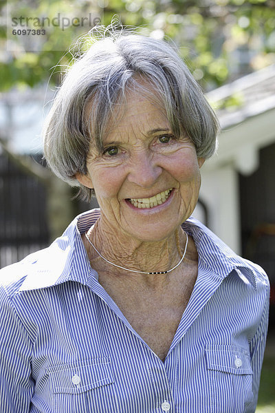 Senior woman smiling  portrait