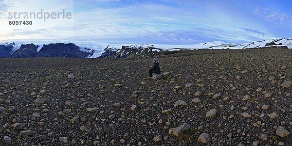 sitzend  Feld  wandern  Boulder  Island