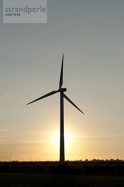 Windturbine Windrad Windräder Ländliches Motiv ländliche Motive Silhouette niederländisch