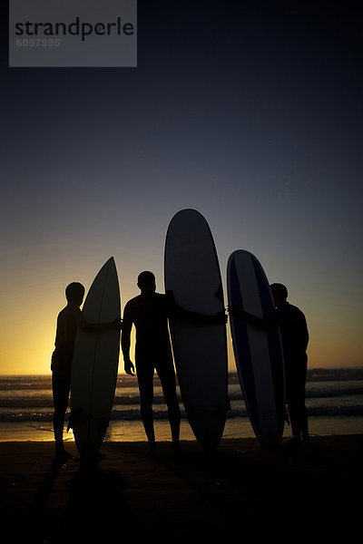 Kitesurfer  sehen  Strand  Sonnenuntergang  Silhouette