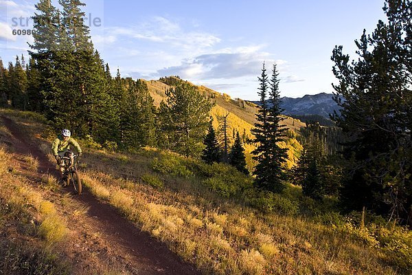 Mann  folgen  fahren  Nachmittag  Kopfbedeckung  Frische  Wasatch Range