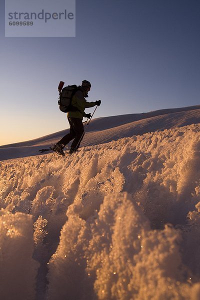 Berg  Mann  Sonnenuntergang  Skisport  Anden  Chile