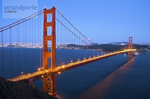 Hintergrund Kalifornien Abenddämmerung Golden Gate Bridge