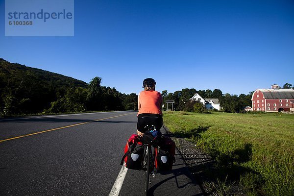 nahe  fahren  Fahrradfahrer  Agrarland  mitfahren  Vermont