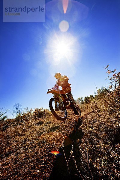 Gegenlicht  fangen  springen  Himmel  Motorradfahrer  Alabama  Blendenfleck  lens flare