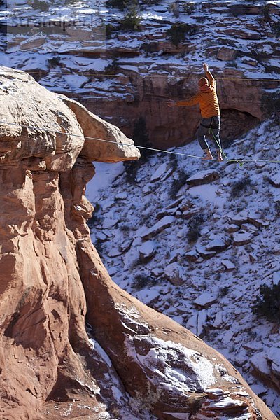 Mann  gehen  Moab  Utah