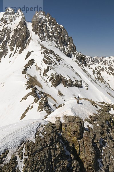 nahe  Frau  Ski  wandern  Colorado  Silverton