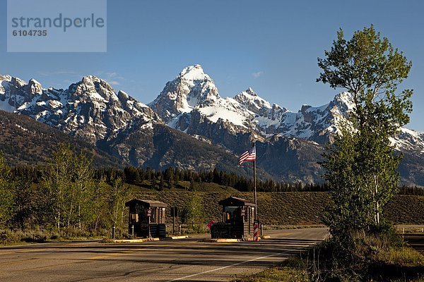 nahe  Sonnenaufgang  Ehrfurcht  Loch  Jackson  Wyoming