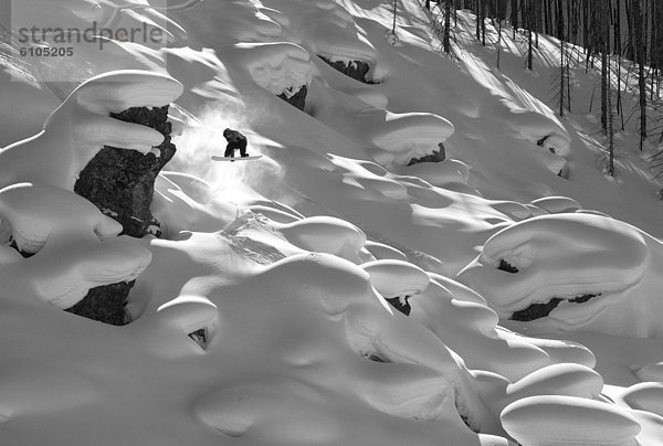 Snowboarding  Himmel  groß  großes  großer  große  großen  unbewohnte  entlegene Gegend