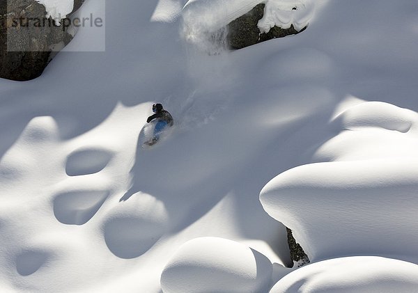 Snowboarding  Himmel  groß  großes  großer  große  großen  unbewohnte  entlegene Gegend