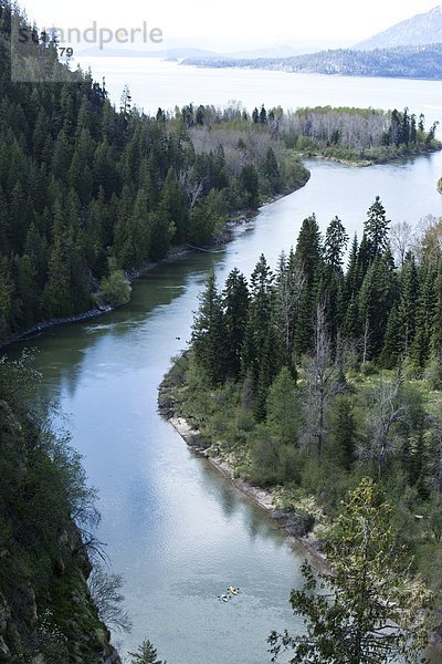 Abenteuer  Senior  Senioren  Fluss  Kajak  groß  großes  großer  große  großen  Idaho