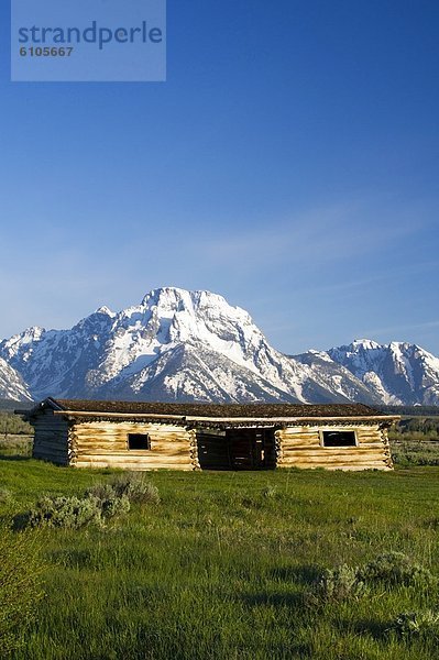 Nationalpark Ehrfurcht Geschichte Kabine Wyoming