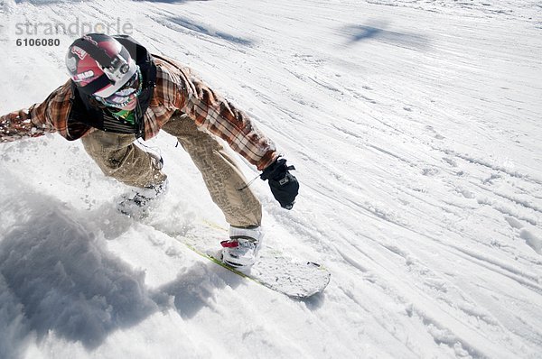Snowboardfahrer  schneiden  Tal  Ski  New Mexico  Schnee  Taos
