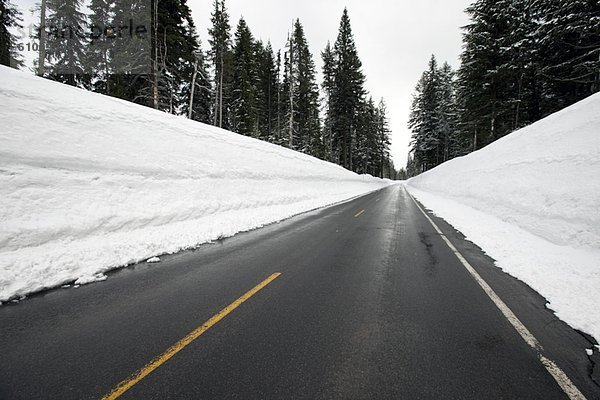 Fernverkehrsstraße  pflügen  Schnee