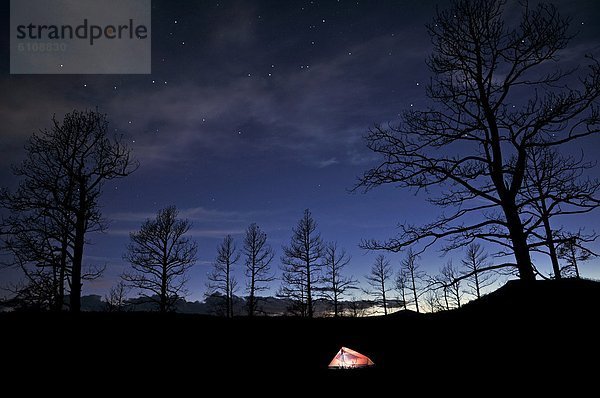 nahe  sternförmig  Nacht  Himmel  Zelt  beleuchtet  Mexiko  Sperre  Schlucht  Colorado  neu